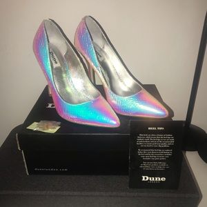 Burst White Iridescent Stilettos